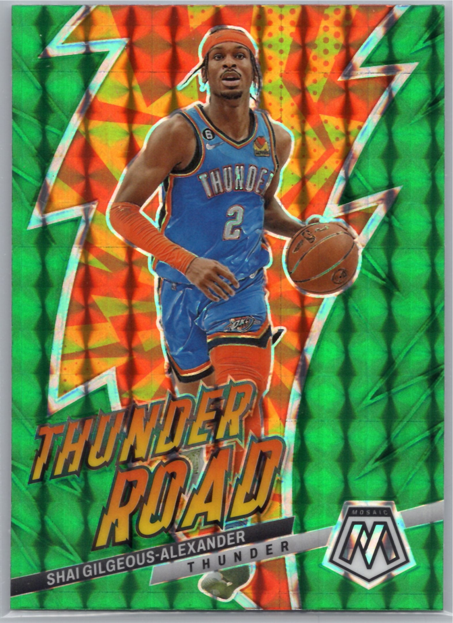 2022-23 Panini Mosaic #14 Shai Gilgeous-Alexander Thunder Road Mosaic