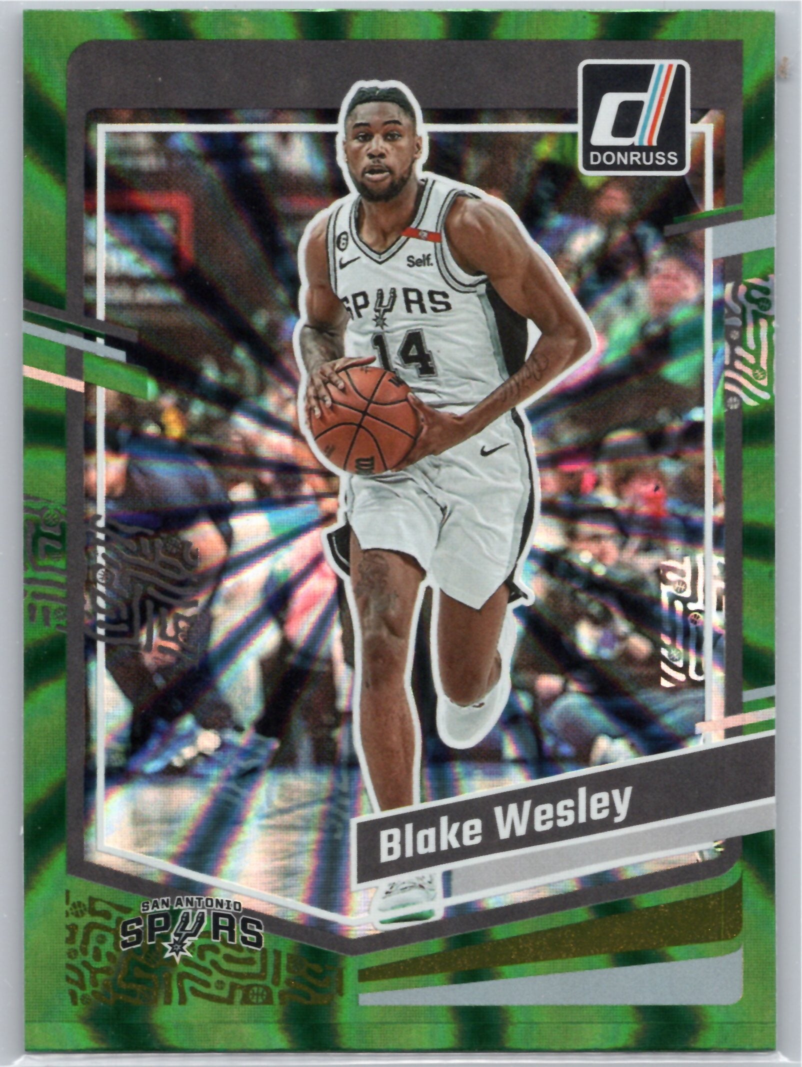 2023-24 Donruss #99 Blake Wesley Green Laser Holo