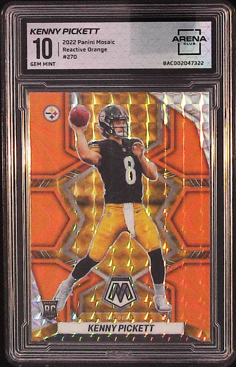 2022 Panini Mosaic #270 Kenny Pickett Mosaic Reactive Orange Other 10