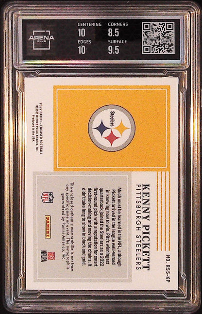 2022 Panini Encased #RSS-KP Kenny Pickett Rookie Dual Swatch Signatures Other 9 #/50