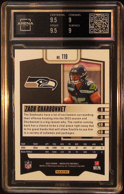 2023 Panini Absolute #119 Zach Charbonnet RWB Kaleidoscope Other 9.5