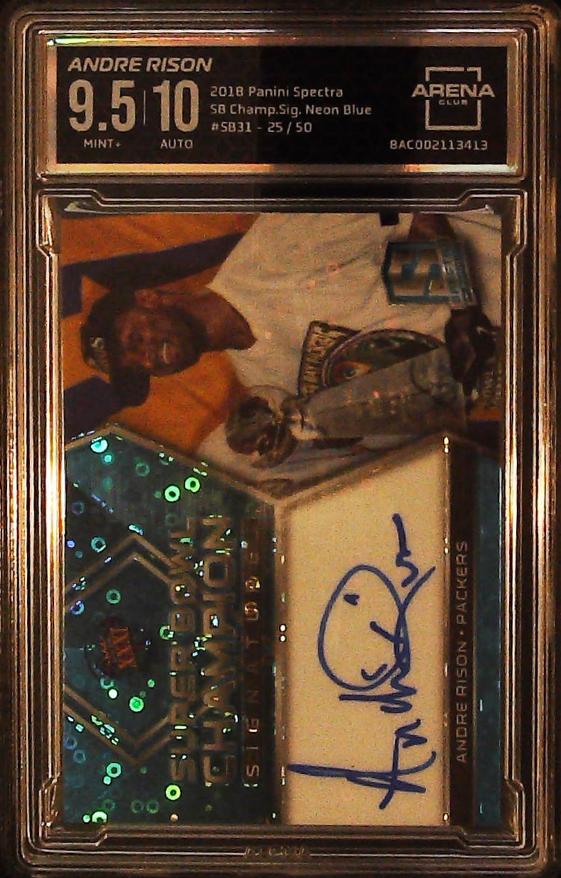 2018 Spectra SB Champ. neon Blue #SB31 Andre Rison /50 Other 9.5