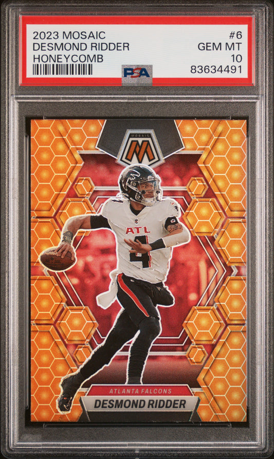 2023 Panini Mosaic #6 Desmond Ridder Honeycomb PSA 10