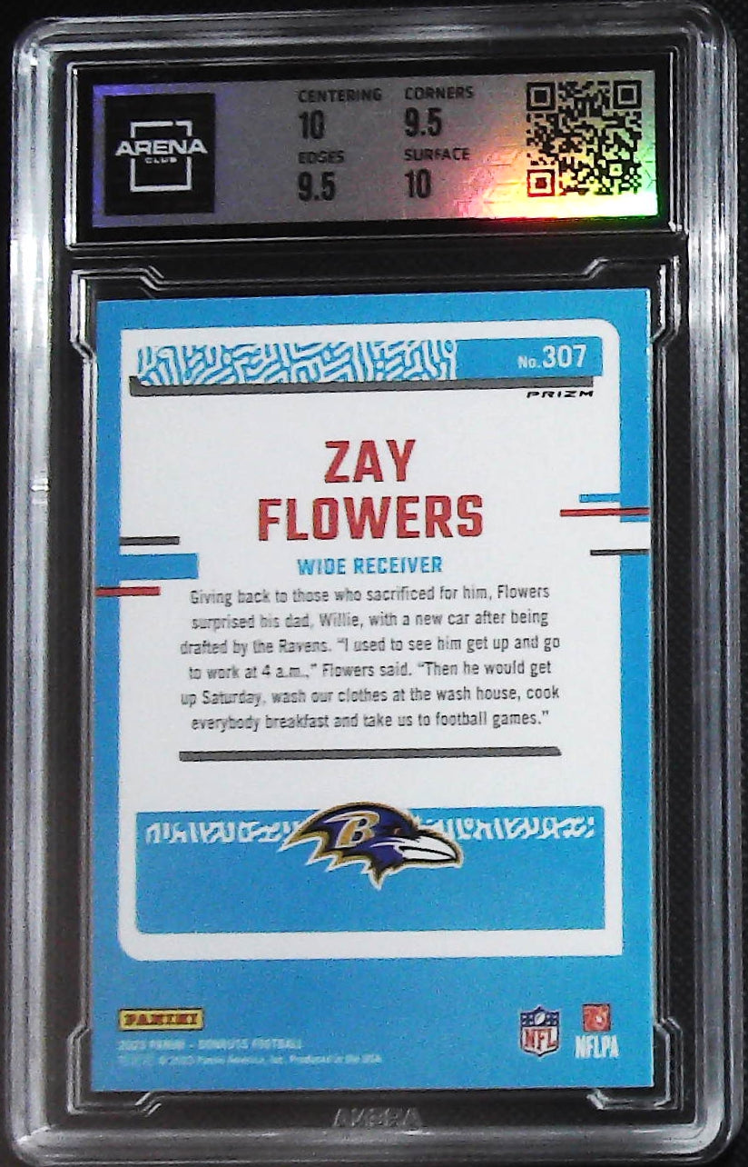 2023 Donruss #307 Zay Flowers Optic Rated Rookie Preview Holo Prizm Other 10