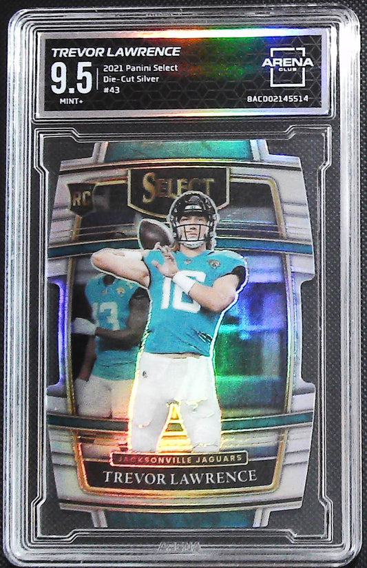 2021 Panini Select #43 Trevor Lawrence Silver Prizm Die Cut Other 9.5