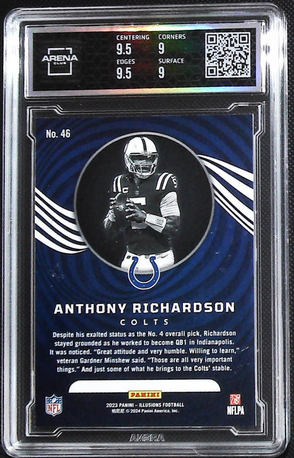 2023 Panini Illusions #46 Anthony Richardson Orange Trophy Collection Other 9.5