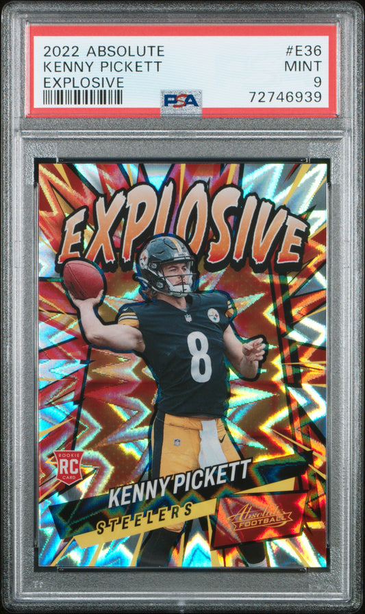 2022 Panini Absolute Explosive #E36 Kenny Pickett Explosive PSA 9