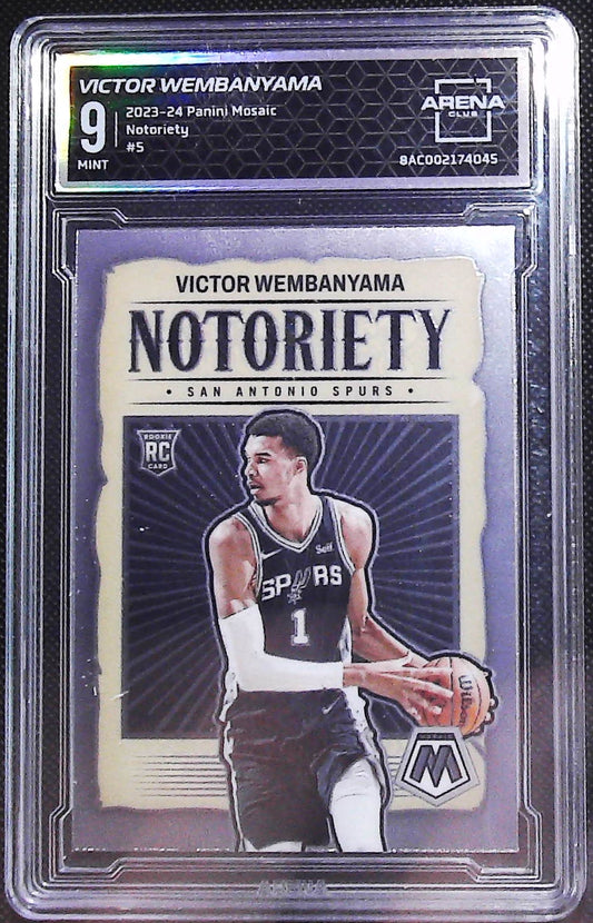 2023-24 Panini Mosaic #5 Victor Wembanyama Notoriety Other 9