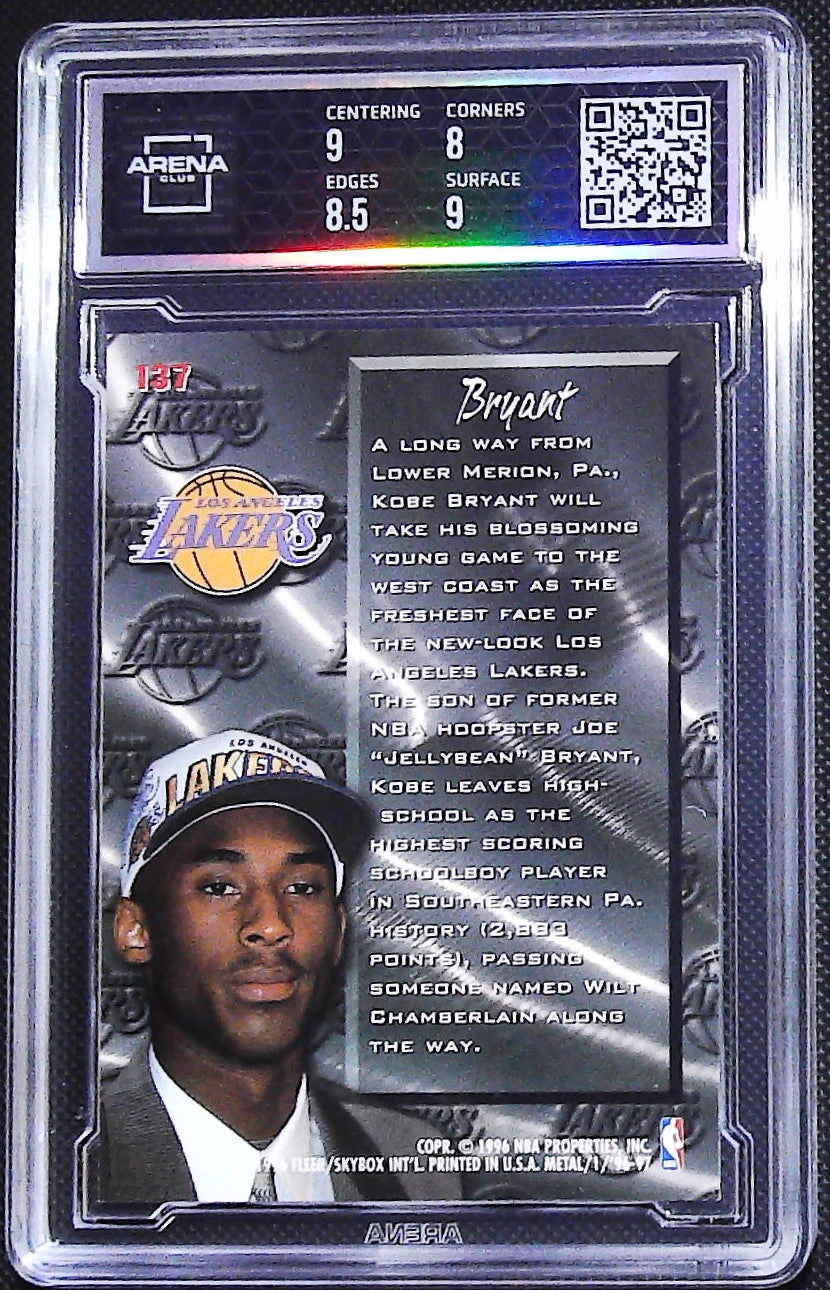 1996-97 Metal #137 Kobe Bryant Other 8.5