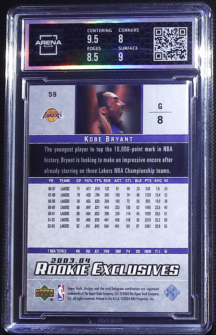 2003-04 Upper Deck Rookie Exclusives #59 Kobe Bryant Other 8.5