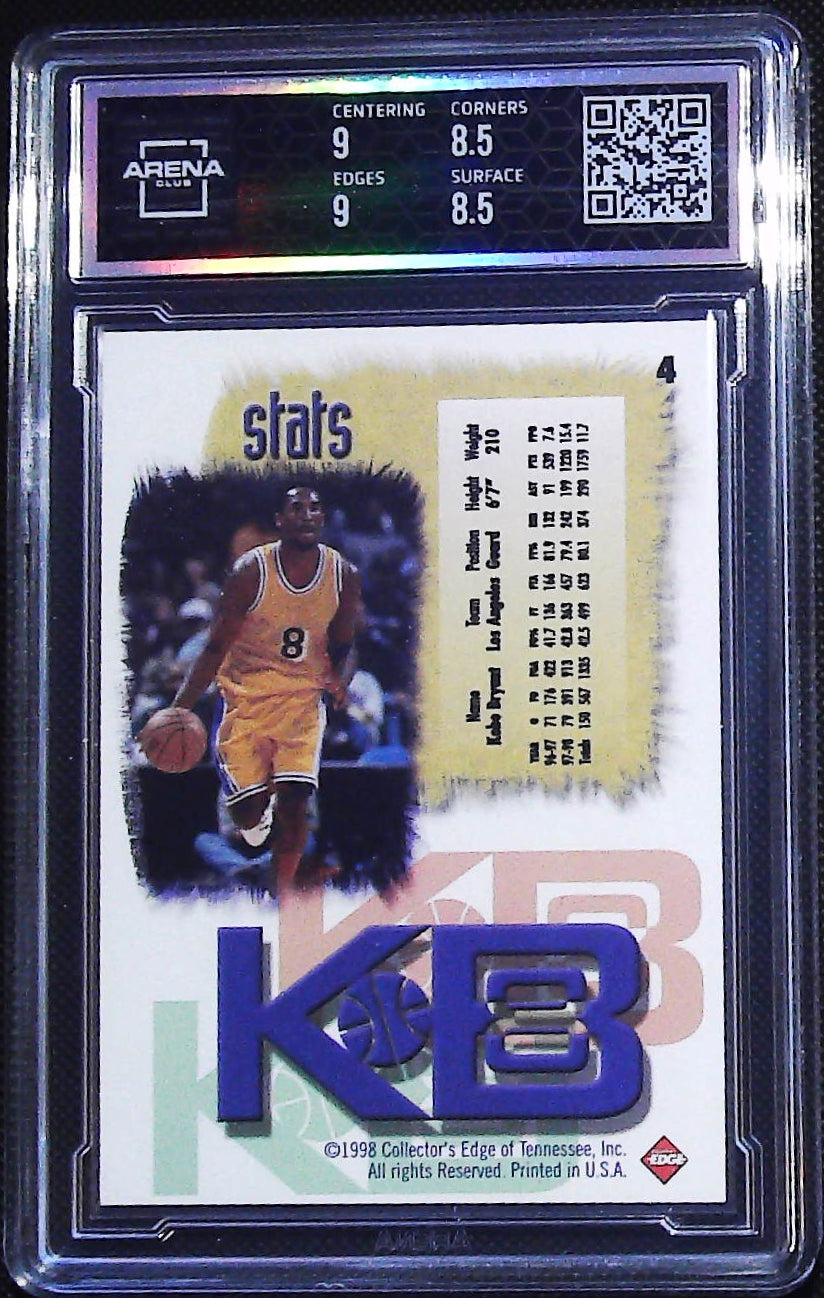 1998 Collector's Edge Impulse #4 Kobe Bryant KB8 Silver Other 9