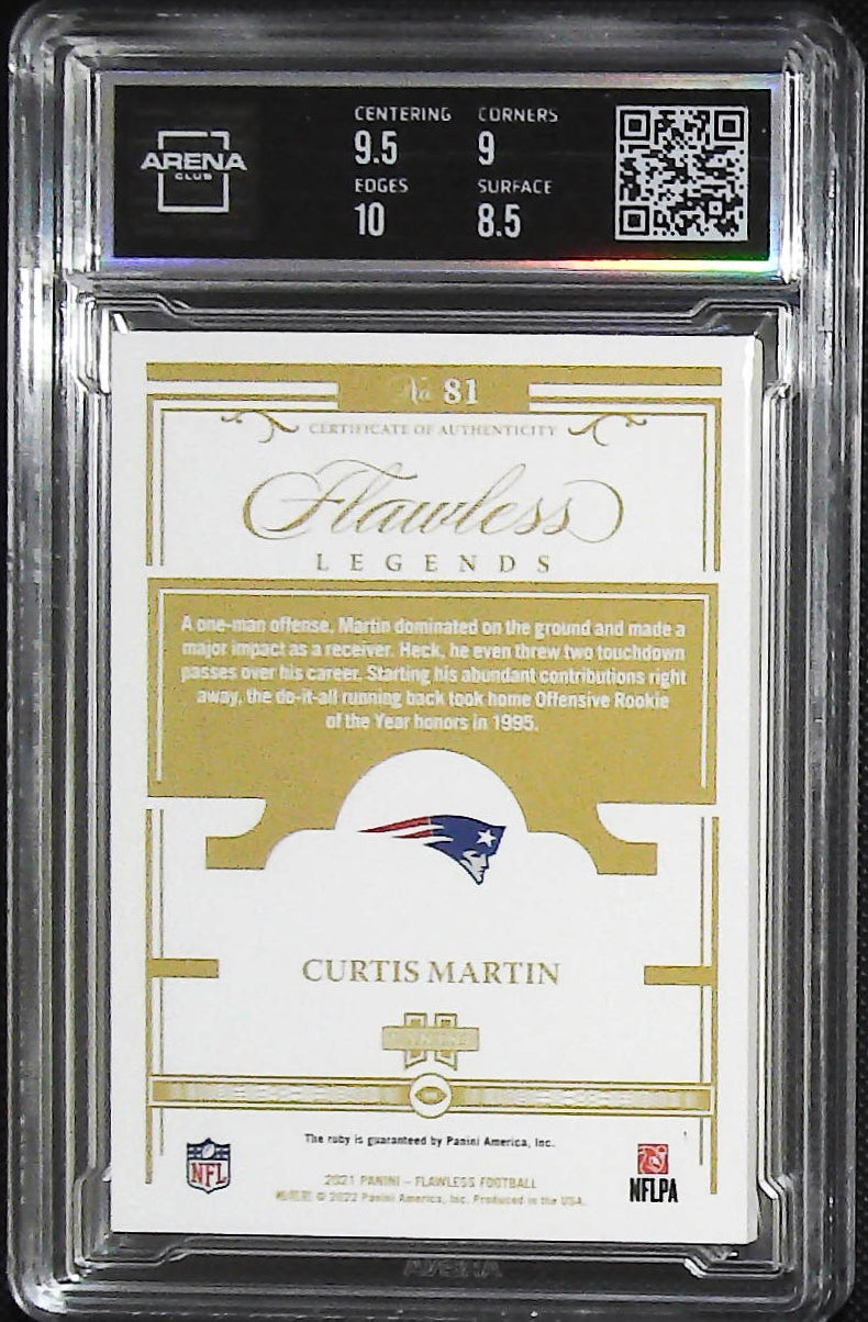 2021 Panini Flawless #81 Curtis Martin #/20