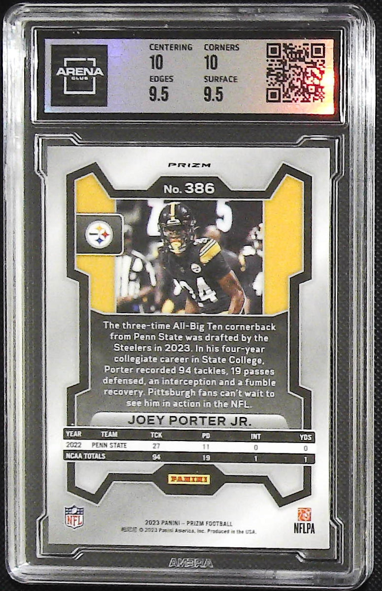 2023 Panini Prizm #386 Joey Porter Jr. Blue