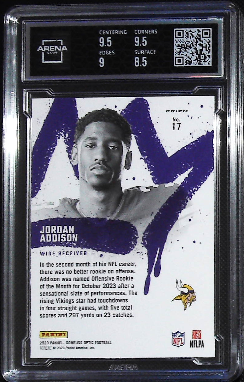 2023 Donruss Optic #17 Jordan Addison Rookie Kings