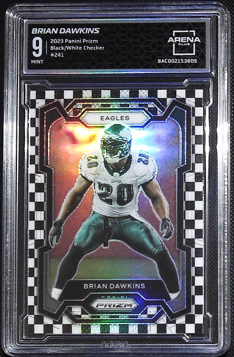 2023 Panini Prizm #241 Brian Dawkins Black and White Checker