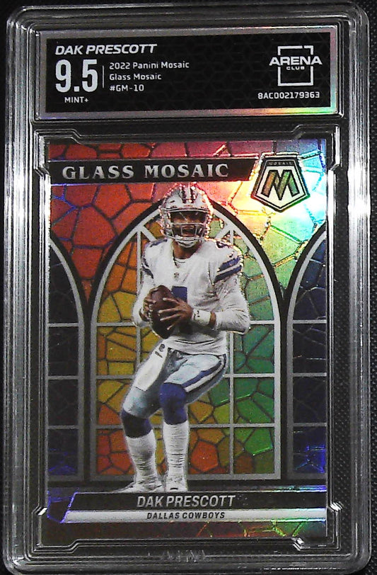 2022 Panini Mosaic #GM-10 Dak Prescott Glass Mosaic