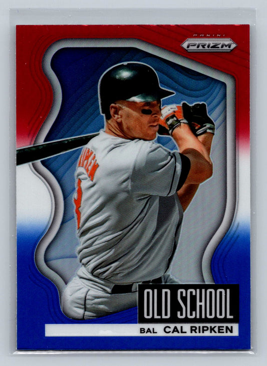 2022 Panini Prizm #OS-5 Cal Ripken Old School Red White and Blue