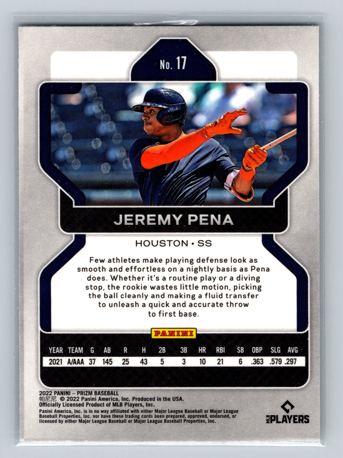 2022 Panini Prizm #17 Jeremy Pena