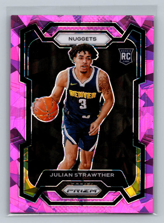 2023-24 Panini Prizm #133 Julian Strawther Purple Ice