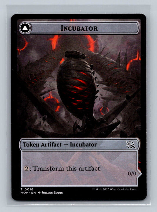 March of the Machine #16 Incubator (0016) // Phyrexian (0016) Double-Sided Token