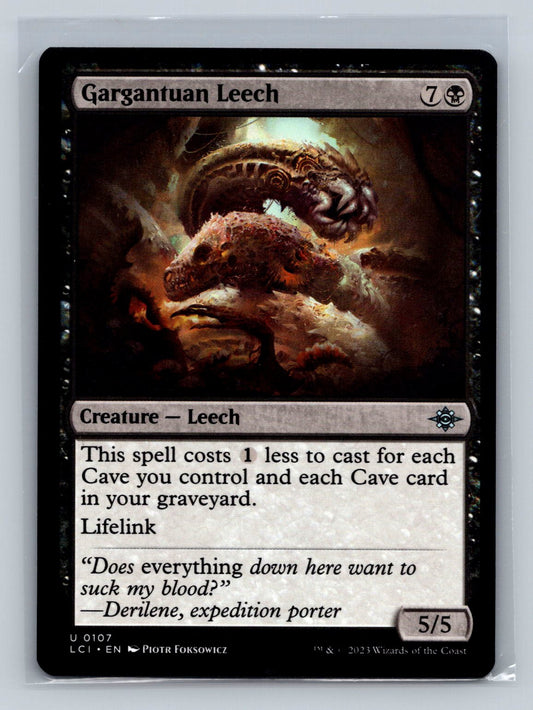 The Lost Caverns of Ixalan #107 Gargantuan Leech