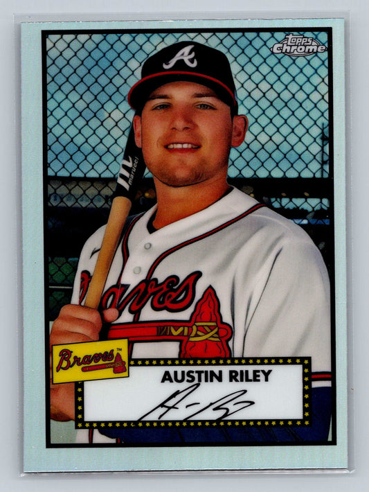 2021 Topps Chrome Platinum Anniversary #373 Austin Riley Refractor