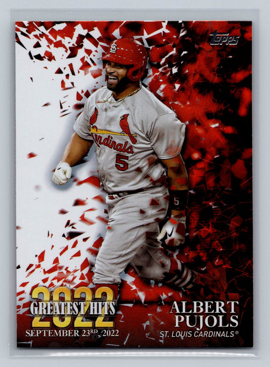 2023 Topps #22GH-21 Albert Pujols 2022 Greatest Hits